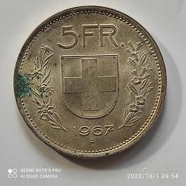 Svizzera - 5 franchi 1967 (FDC)