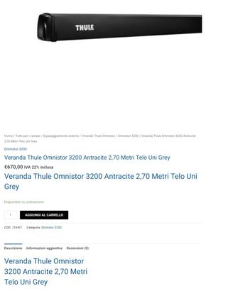 tendalino THULE OMINISTOR 3200