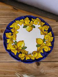 piatto da portata in ceramica vietrese