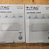 N°2 Pannelli da incasso  Quadrato 6w 3000k led