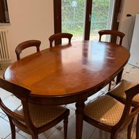 Tavolo PREGNO con 6 Sedie