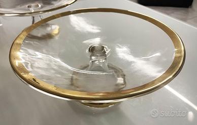 Tortiera - Alzata per dolci con bordo dorato