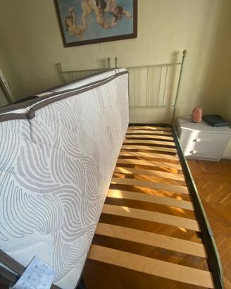 Letto ferro battuto+materasso memory Marion