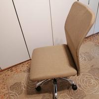 sedia studio stoffa  cerniere) con ruote
