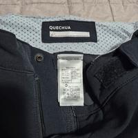 Pantaloni softshell trekking bambino mh500 neri