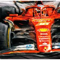 Charles Leclerc Ferrari SF24 F1 Stampa Arte Poster