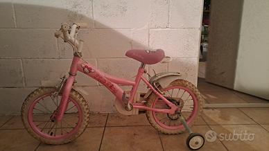 bicicletta bambina con rotelle
