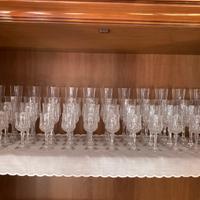 Set competo di bicchieri di cristallo