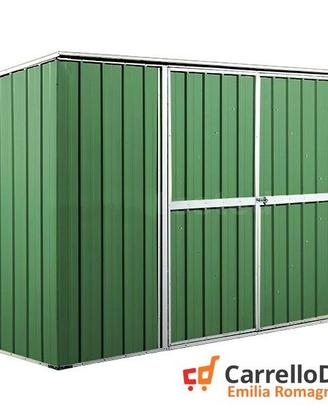 Casetta giardino box in Acciaio 345x186 verde