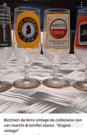 antichi calici di birra 