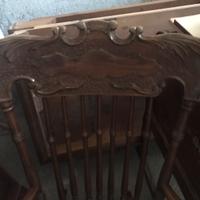 Sedia a dondolo legno