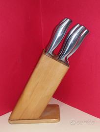EXCELSA INOX CEPPO CON 5 COLTELLI PROFESSIONALI