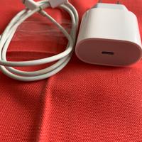 Apple caricabatterie 20w usb-c +cavo Lightning