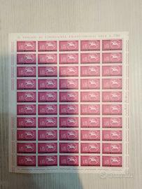 Foglio Giornata del Francobollo Italia 1961