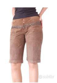 Liu Jo shorts bermuda camoscio tortora tg. 44 L