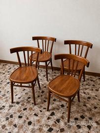 Sedie vintage in legno stile scandinavo anni ’60
