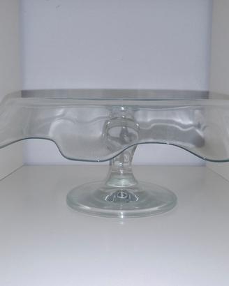 alzata centrotavola  in vetro