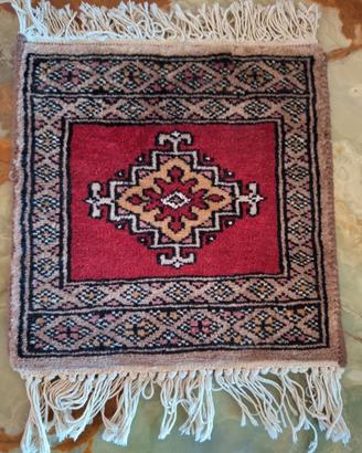Piccolo tappetino orientale Bokhara annodato 30x32