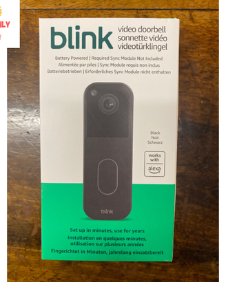Blink Video Doorbell SIGILLATO 1440p Alexa WiFi