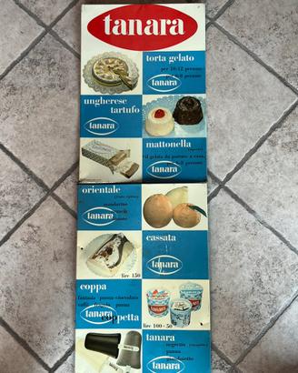 Insegna tabella gelati Tanara
