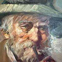 Roberto Carignani – Ritratto anziano quadro