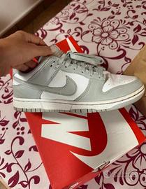 Nike Dunk Low Grigio Bianco 43 Nuove