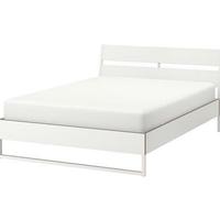 Letto Ikea bianco matrimoniale con materasso