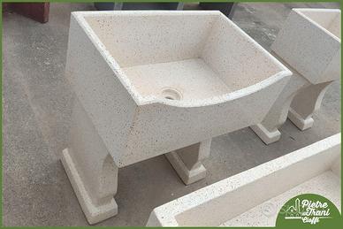 Lavello con Ribasso Grande Lucido cm. 80x54x91 h.