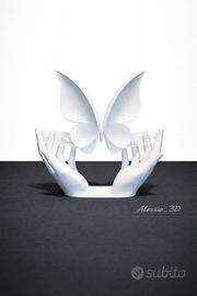 Farfalla sospesa stampata in 3D