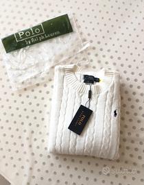 MAGLIONE RALPH LAUREN - BIANCO
