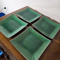 Piatti piani quadrati set da 4