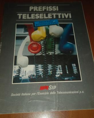SIP PREFISSI TELESELETTIVI - RIVISTA VINTAGE