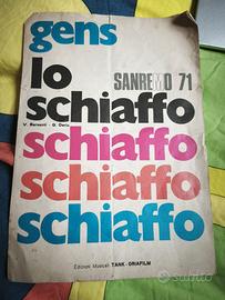 spartito i gens lo schiaffo sanremo 71