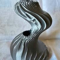 Vaso Moderno  Grigio Argento - Design Unico