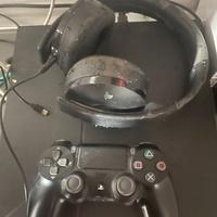 Ps4 + cuffie playstation pro + joystick
