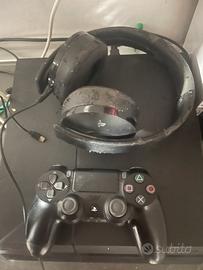 Ps4 + cuffie playstation pro + joystick