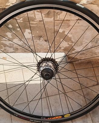 Ruote Bici Corsa Ambrosio Vintage D'epoca Copertone x Eroica Bianchi