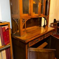 Credenza con vetrina legno massello liberty