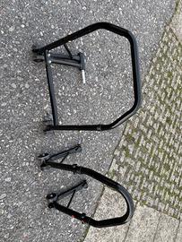 Cavalletti moto abteriore e posteriore per mono