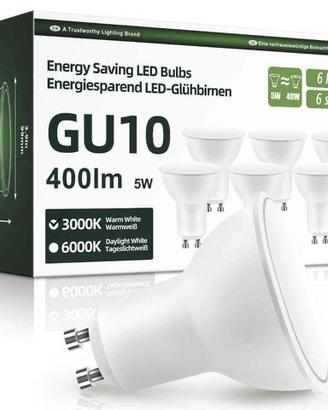 NUOVE GU10 Lampadine LED, 5W Equivalenti a 40W