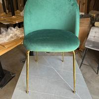 Sedia in Velluto di Lusso Nuova - Design Moderno