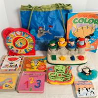 Libri e giochi prima infanzia in blocco