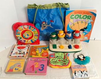 Libri e giochi prima infanzia in blocco