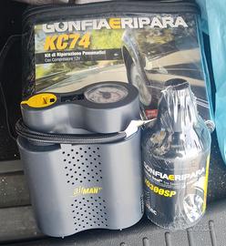 Compressore portatile per auto - Kit ripararuote
