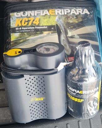 Compressore portatile per auto - Kit ripararuote