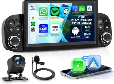 Autoradio 7" CarPlay Android Auto Fiat Panda 2013-