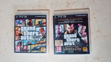GTA 4 & 5 PlayStation 3 completi ita