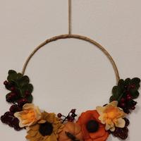 ghirlanda fuori porta autunnale 