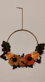 ghirlanda fuori porta autunnale 