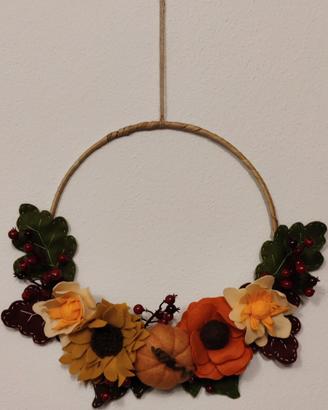 ghirlanda fuori porta autunnale 